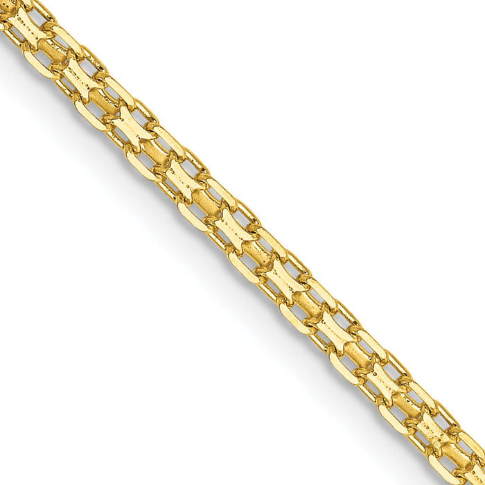 14k 1.8mm Lightweight Flat Bismark Chain-HLF13-18