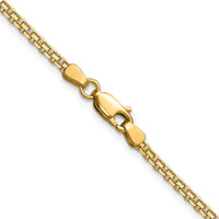 14k 2.2mm Lightweight Flat Bismark Chain-HLF20-16