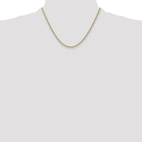 14k 2.2mm Lightweight Flat Bismark Chain-HLF20-18