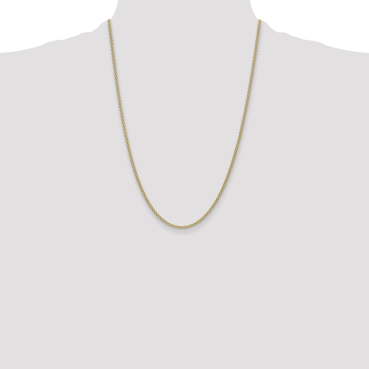 14k 2.2mm Lightweight Flat Bismark Chain-HLF20-24