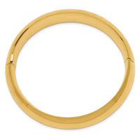 14k 11/16 High Polished Hinged Bangle Bracelet-HP11/16