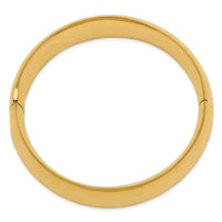 14k 13/16 High Polished Hinged Bangle Bracelet-HP13/16