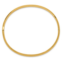 14k 3/16 High Polished Hinged Bangle Bracelet-HP3/16