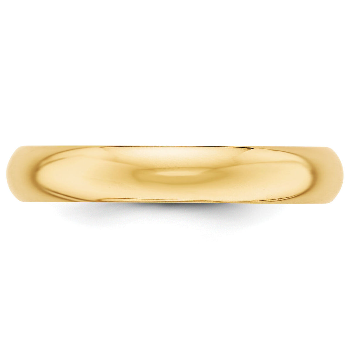14KY 4mm Half-Round Wedding Band-HR040