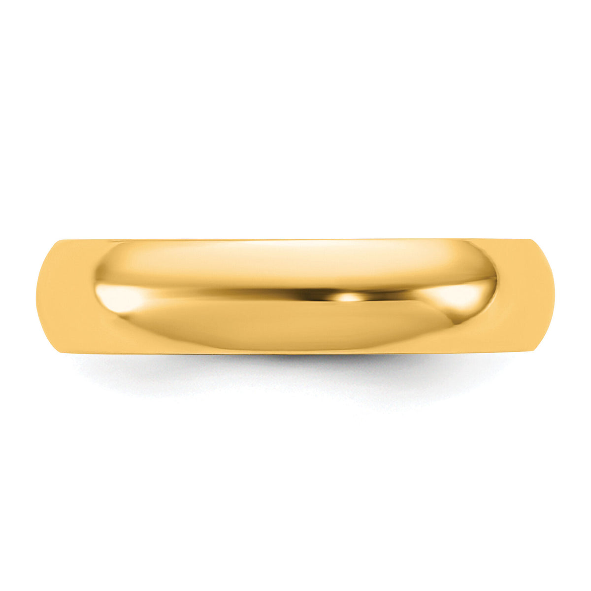 14KY 4.5mm Half Round Band-HR045