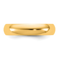 14KY 4.5mm Half Round Band-HR045