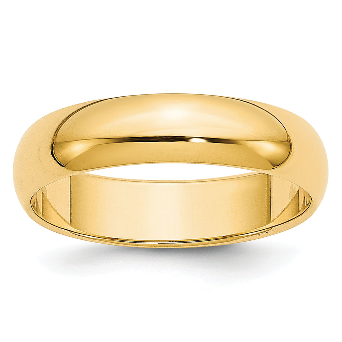 14KY 4.5mm Half Round Band-HR045