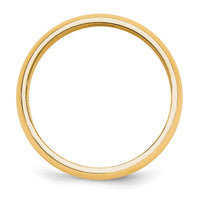 14KY 5mm Half-Round Wedding Band-HR050