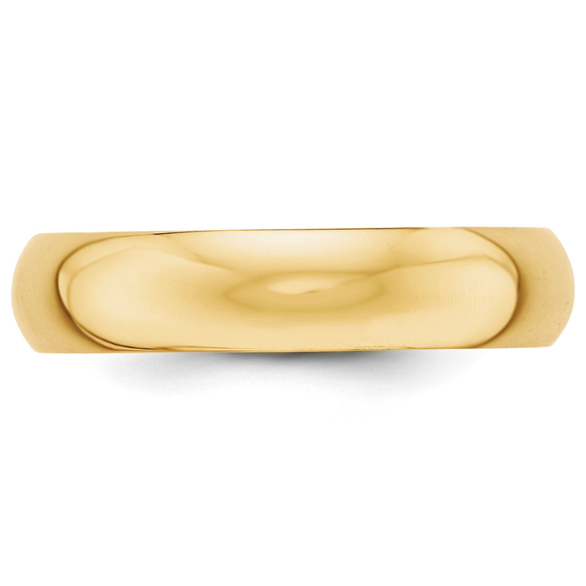 14KY 5mm Half-Round Wedding Band-HR050