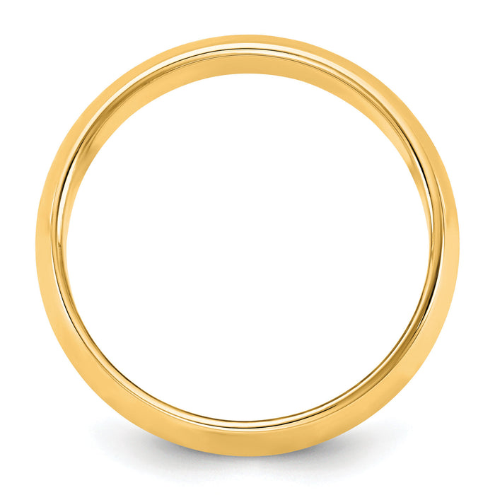 14KY 5.5mm Half Round Band-HR055