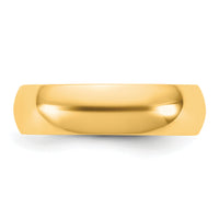 14KY 5.5mm Half Round Band-HR055