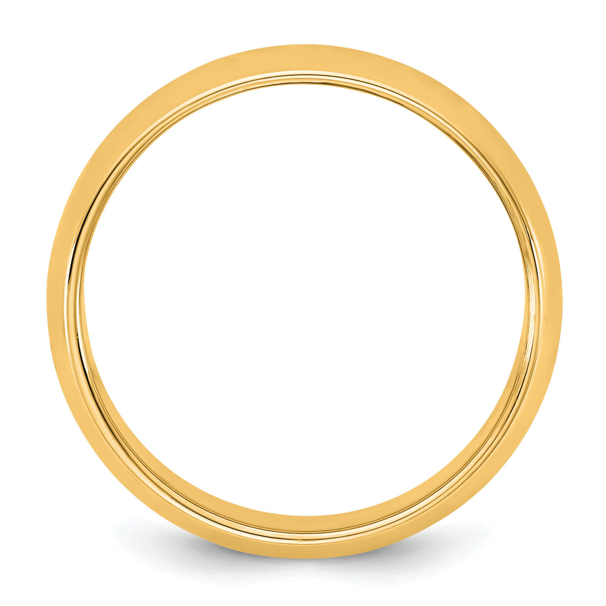 14KY 6.5mm Half Round Band-HR065