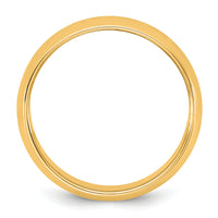 14KY 6.5mm Half Round Band-HR065