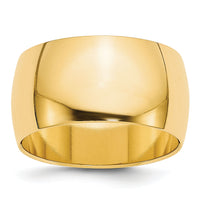 14KY 10mm Half Round Band-HR100