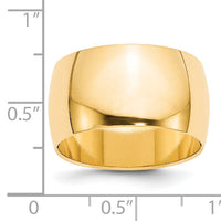 14KY 12mm Half Round Band-HR120