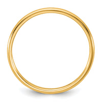 14KY 1.5mm LTW Half Round Band-HRL015