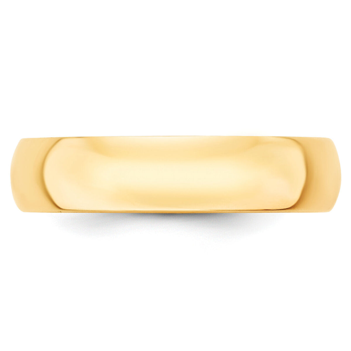14KY 5mm LTW Half Round Band-HRL050