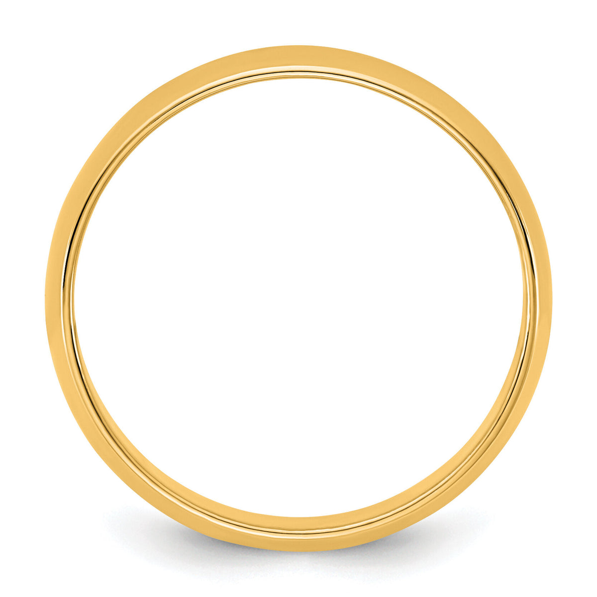 14KY 5.5mm LTW Half Round Band-HRL055