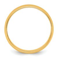 14KY 5.5mm LTW Half Round Band-HRL055
