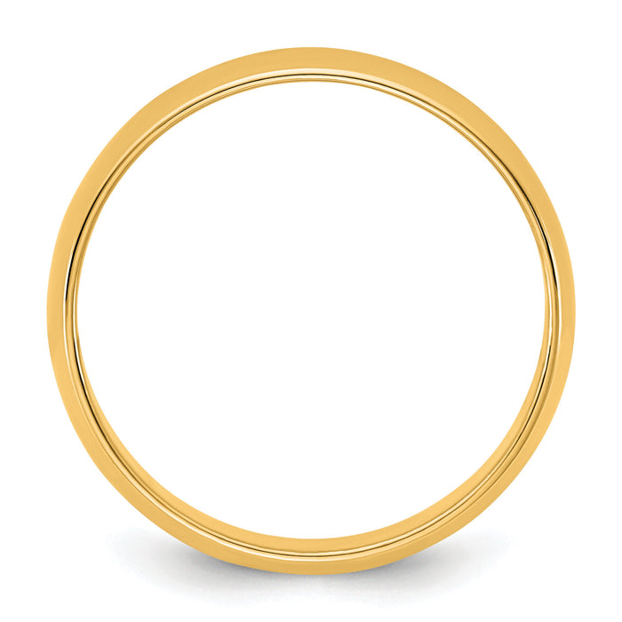 14KY 5.5mm LTW Half Round Band-HRL055