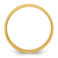 14KY 7mm LTW Half Round Band-HRL070