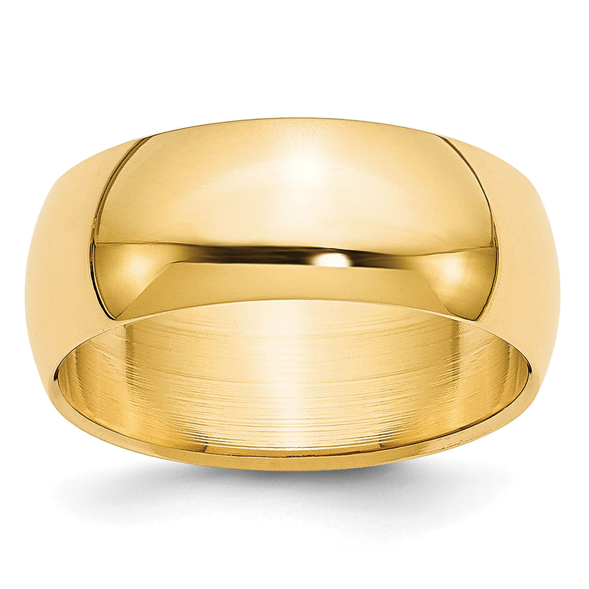14KY 7mm LTW Half Round Band-HRL070