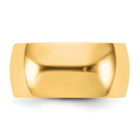 14KY 9mm LTW Half Round Band-HRL090