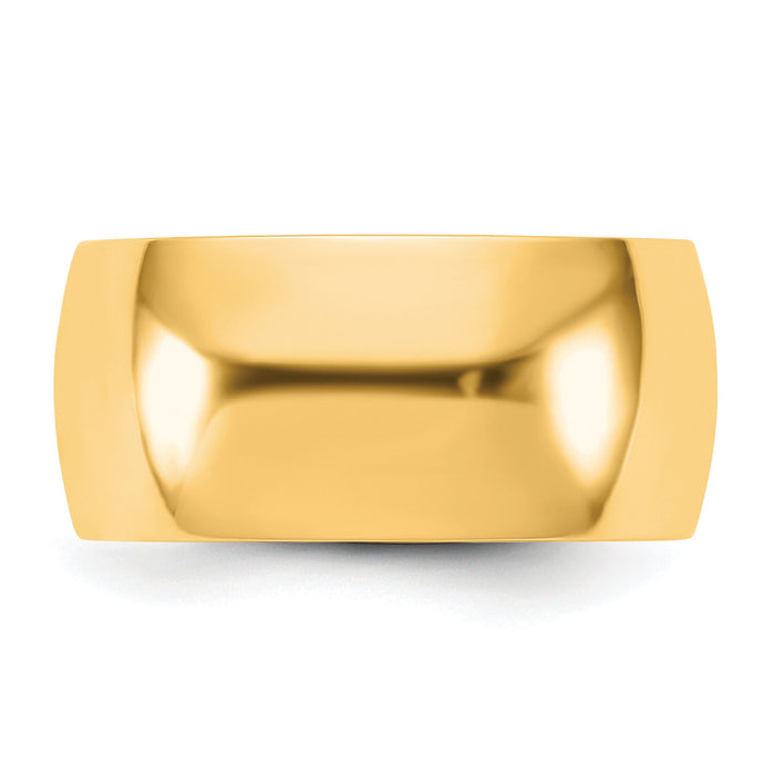 14KY 9mm LTW Half Round Band-HRL090