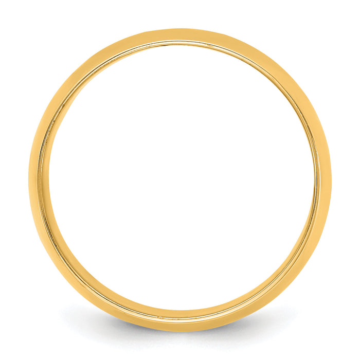 14KY 10mm LTW Half Round Band-HRL100