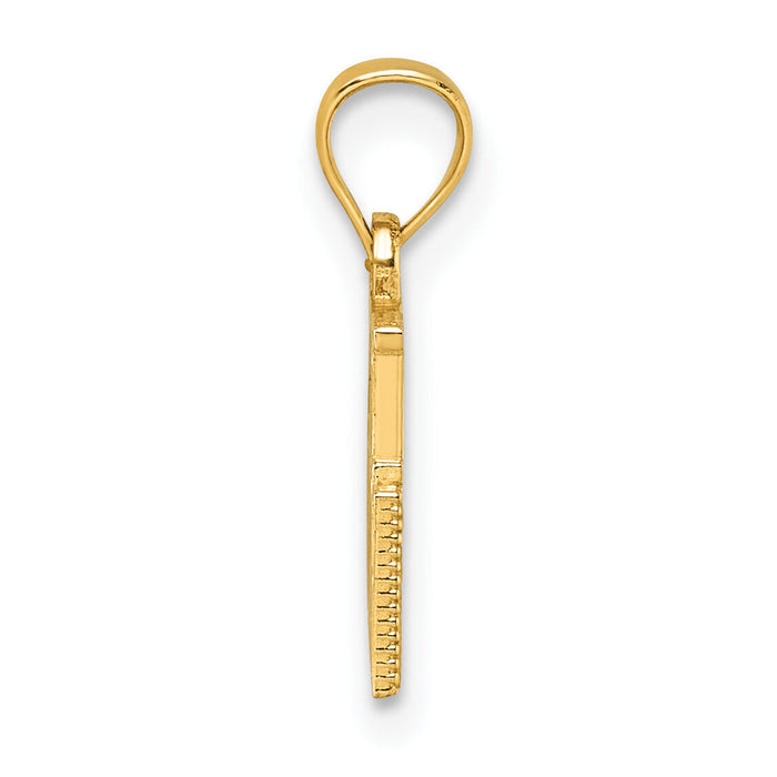 14k Polished BOY MOM Pendant-K10008
