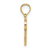 14k Polished GIRL DAD Pendant-K10012