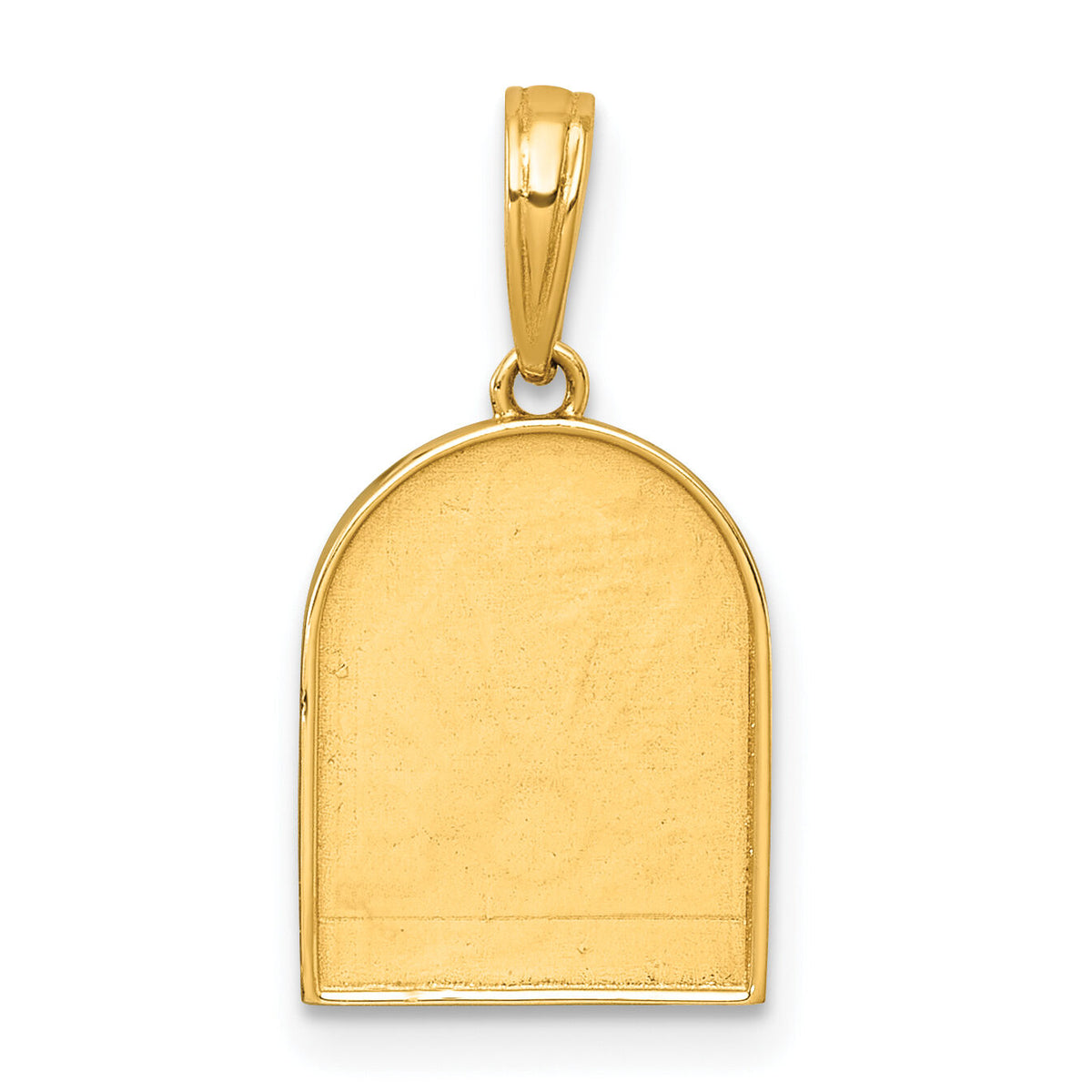 14k Polished Multi Color Enamel Sunset and Moon Charm-K10037