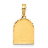 14k Polished Multi Color Enamel Sunset and Moon Charm-K10037