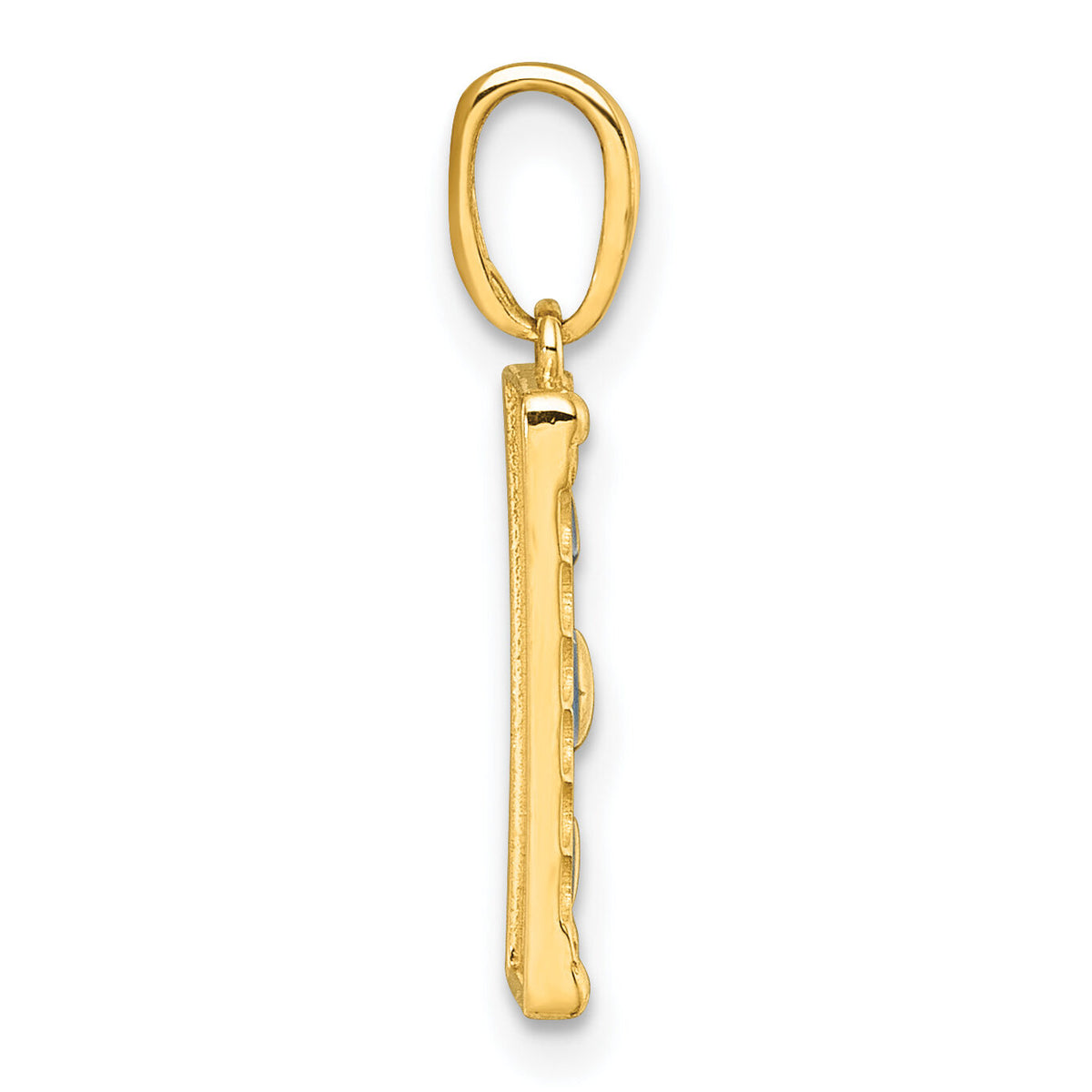 14k Polished Enamel Moon Cycle Charm-K10038