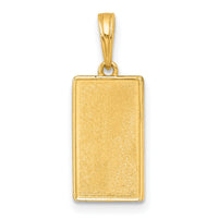 14k Polished Enamel Moon Cycle Charm-K10038