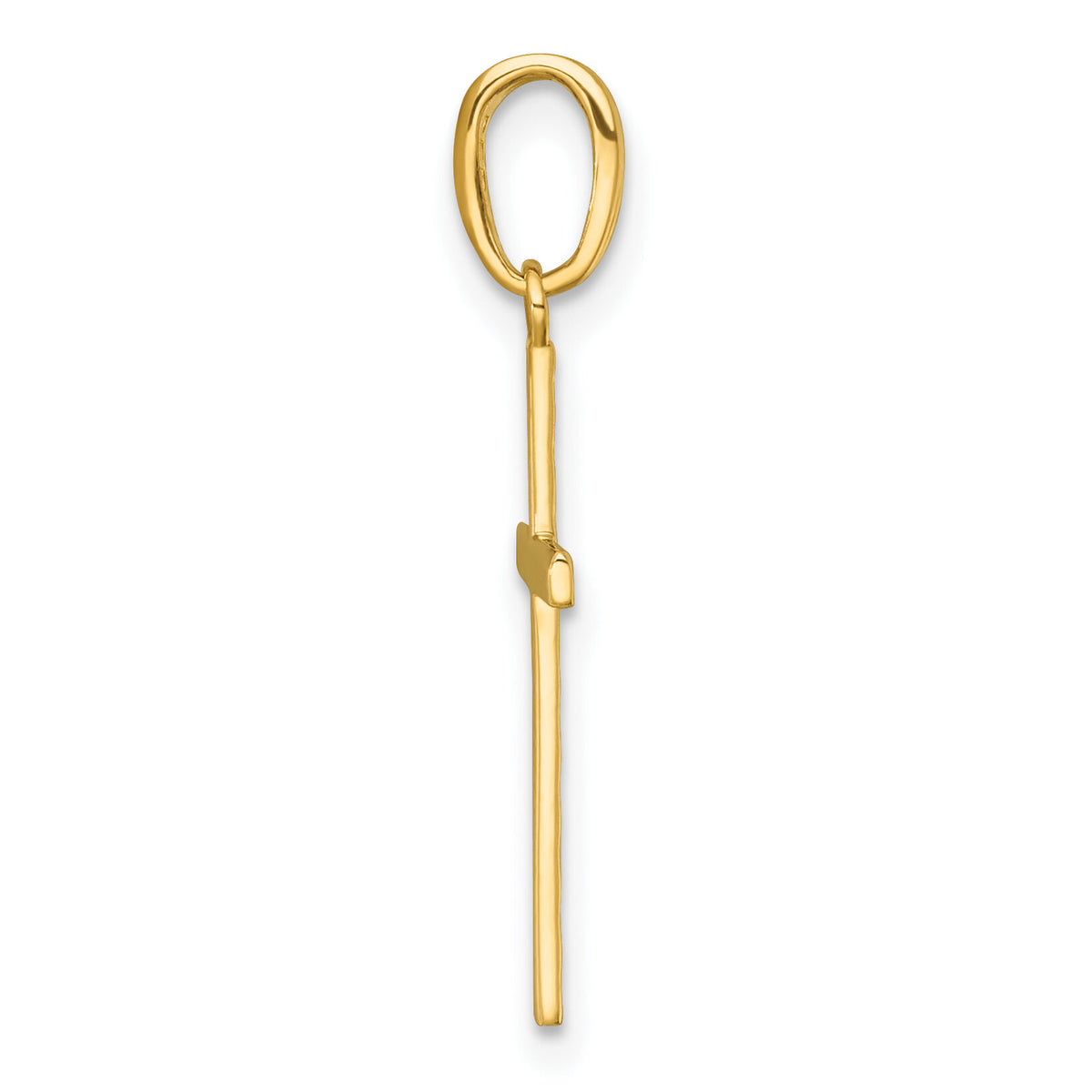 14k Polished Cross Pendant-K10071
