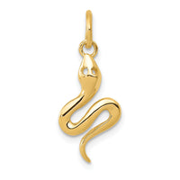 14k Solid Polished Snake Charm-K1009