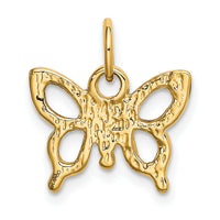 14k Solid Polished Butterfly Charm-K1027