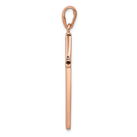 14k Rose Gold Cross Pendant-K1159