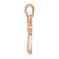14k Rose Gold Freeform Cross Pendant-K1166
