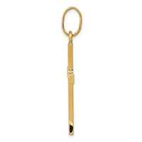 14k Polished Cross Pendant-K1167