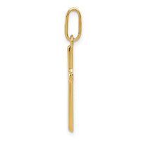 14k Hollow Cross Pendant-K1171