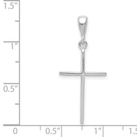 14k White Gold Cross Pendant-K1173