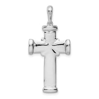 14k White Gold Latin Cross Pendant-K1186