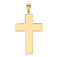 14k Hollow Cross Pendant-K1206