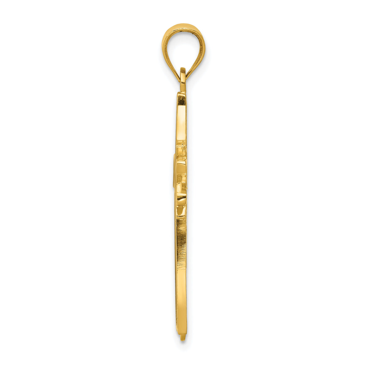 14k Enameled Latin Cross Pendant-K1212