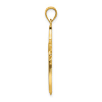 14k Enameled Latin Cross Pendant-K1212