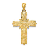 14k Enameled Latin Cross Pendant-K1212