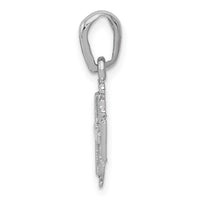 14k White Gold Jerusalem Cross Charm-K1233