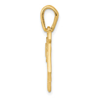 14k Filigree Chai Pendant-K1298